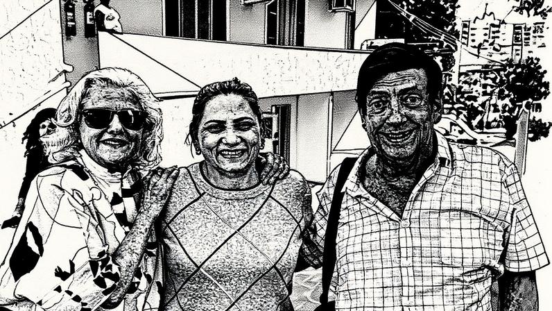 Marieta Severo, Cida Cabral e Marcos Oliveira — Foto: Divulgação