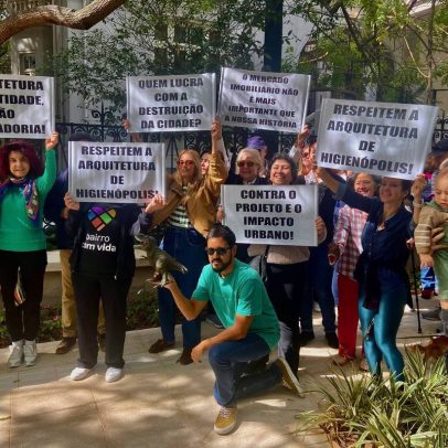 Moradores de Higienópolis protestam de forma leve contra novos empreendimentos imobiliários