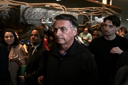 Ex-presidente Jair Bolsonaro, em 21 de julho de 2025. (Foto: Evaristo Sá/AFP)