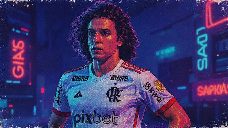 David Luiz, ex-jogador do Flamengo, atualmente joga no futebol do Chipre (Foto: Reprodução)