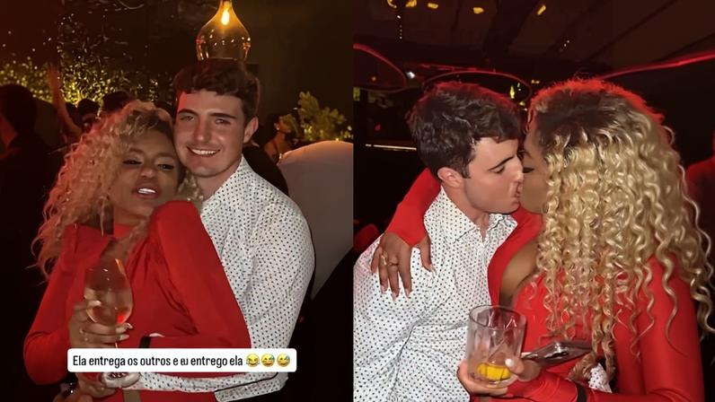 Cariúcha é flagrada em clima de romance com filho de Gugu (Foto: Reprodução/Instagram)