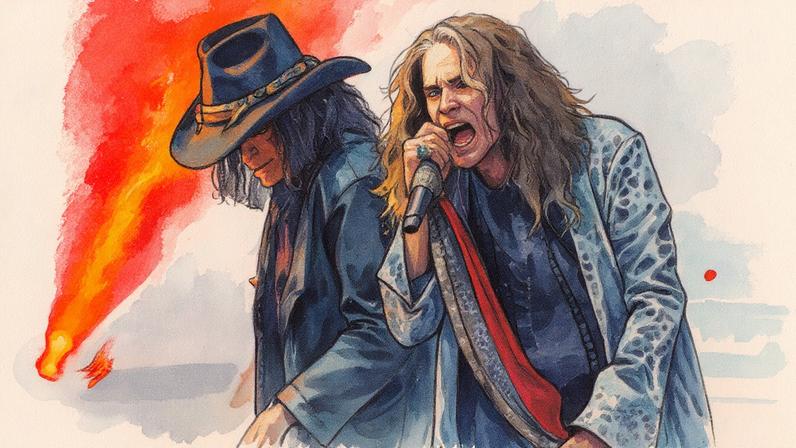 Joe Perry, do Aerosmith, afirma que não tem certeza do que o futuro reserva para a banda, observando que Steven Tyler carece do desejo e da capacidade de sair em turnê. (Foto: Reprodução)