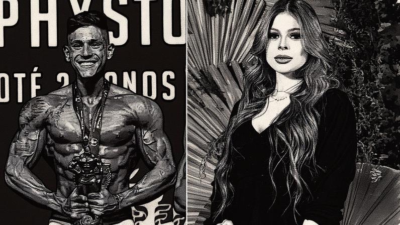 Fisiculturista Pedro Camilo Garcia (à esq.) foi preso após espancar a médica Samira Khouri (à dir.) (Foto: Redes Sociais)