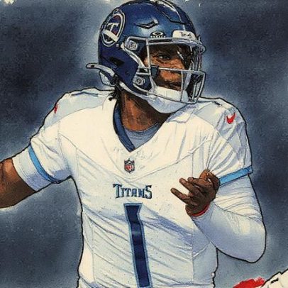 Titans têm ataque ineficaz em três séries contra os Falcons na estreia de Cam Ward