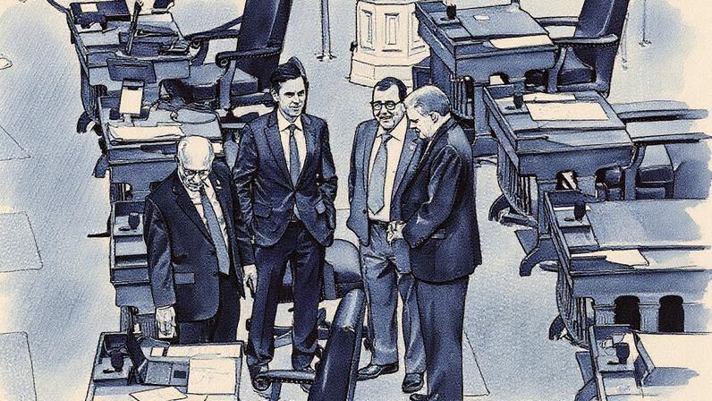 Senadores republicanos do Texas durante uma sessão em 22 de agosto. (Foto: Sergio Flores/REUTERS)