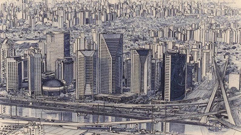 Vista aérea de São Paulo: mercado brasileiro tem sido 'vitrine global' para a Avanade (Foto: Paulo Fridman/Bloomberg)