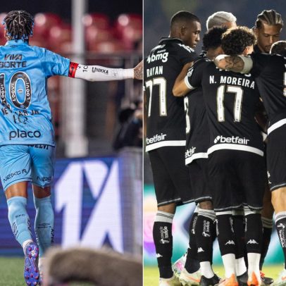 Santos vence e rebaixa Vasco novamente na tabela do campeonato