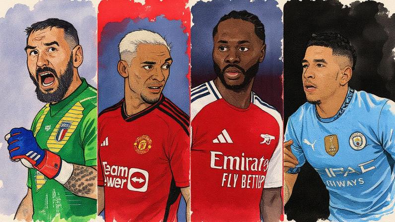 A cinco dias do fim da janela, 13 jogadores seguem com o futuro indefinido no futebol europeu (Foto: Editoria de Arte)