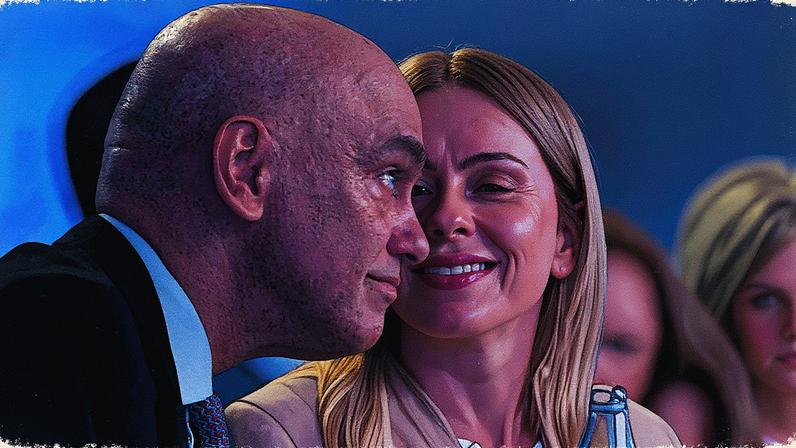 O ministro do STF Alexandre de Moraes, ao lado de sua mulher, Viviane Barci, participa de fórum econômico no Rio na última semana (Foto: Mauro Pimentel/AFP)