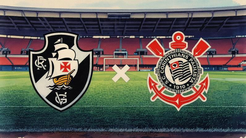 Vasco x Corinthians pelo Brasileirão — Foto: Editoria de Arte