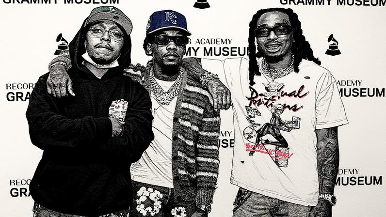 Offset falou sobre o relacionamento do Migos com Drake, dizendo que ele nunca cobrou deles por participações e deu a eles divisões de publicação iguais. (Foto: Reprodução)