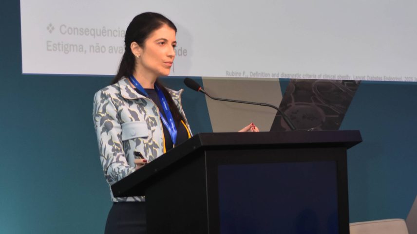 Endocrinologista Cynthia Valerio no Congresso Internacional de Cardiologia da Rede D'Or (Foto: Divulgação Congresso de Cardiologia da Rede D'Or)