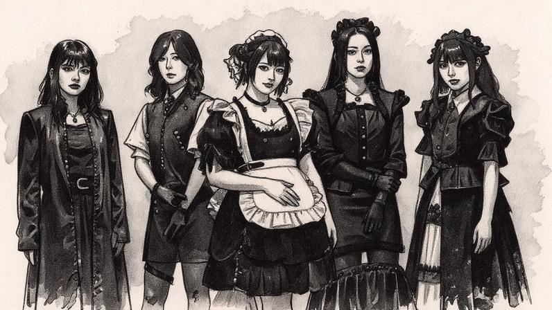 BAND-MAID recentemente teve a oportunidade de conversar com a Billboard JAPAN sobre "O que é justiça?" e seu processo criativo. (Foto: Reprodução)