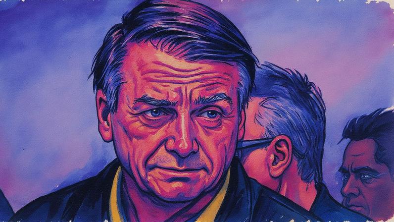 O ex-presidente Jair Bolsonaro, na sede do PL (Foto: Brenno Carvalho/Agência O Globo/24-07-2025)