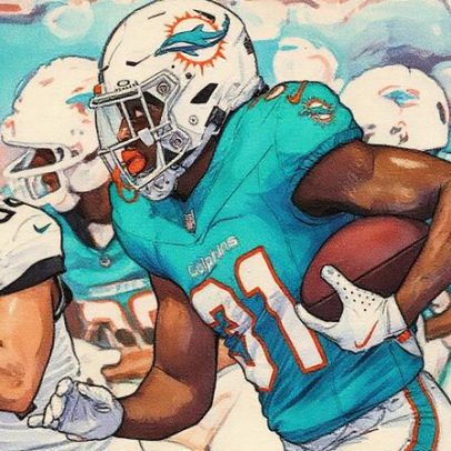 Mike McDaniel elogia desempenho de Ollie Gordon em estreia contra os Jaguars