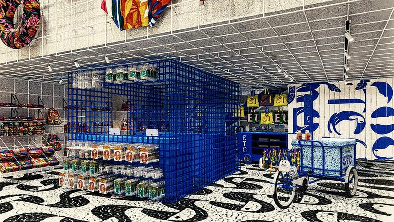 Primeira loja da Farm Etc, no BarraShopping: arquitetura inspirada na praia carioca (Foto: Divulgação)