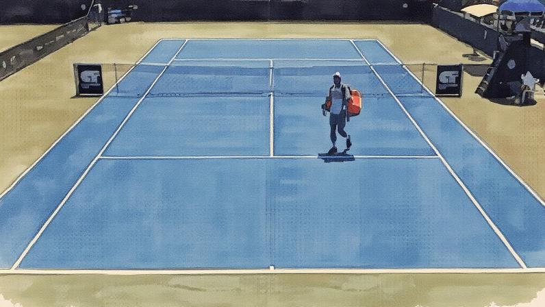 Tenista é eliminado de torneio após tomar banho durante intervalo de sets (Foto: Reprodução)