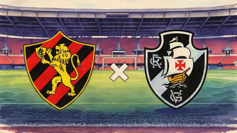 Sport e Vasco se enfrentam em partida do Campeonato Brasileiro (Foto: Reprodução)