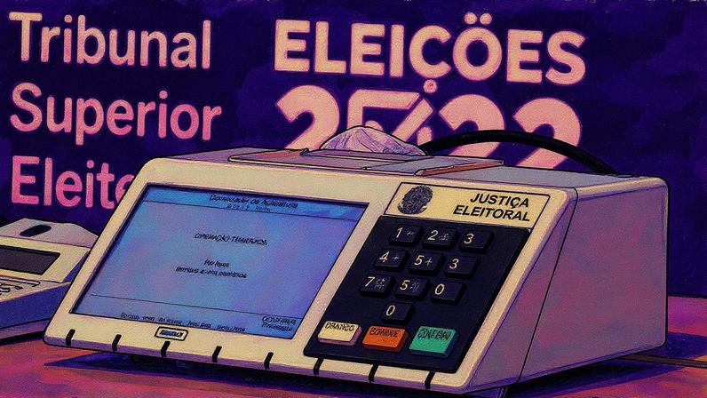 Urna eletrônica na sede do Tribunal Superior Eleitoral (Foto: Reprodução)