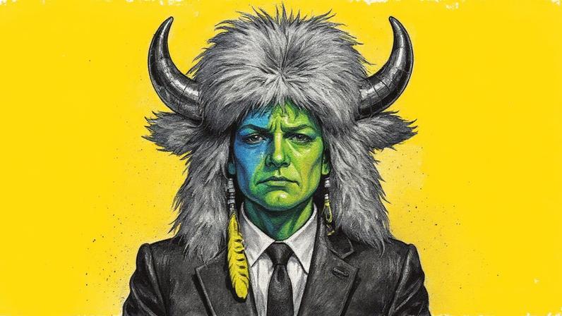 Jair Bolsonaro foi retratado pela The Economist com chapéu igual ao do 'viking do Capitólio' (Foto: The Economist)