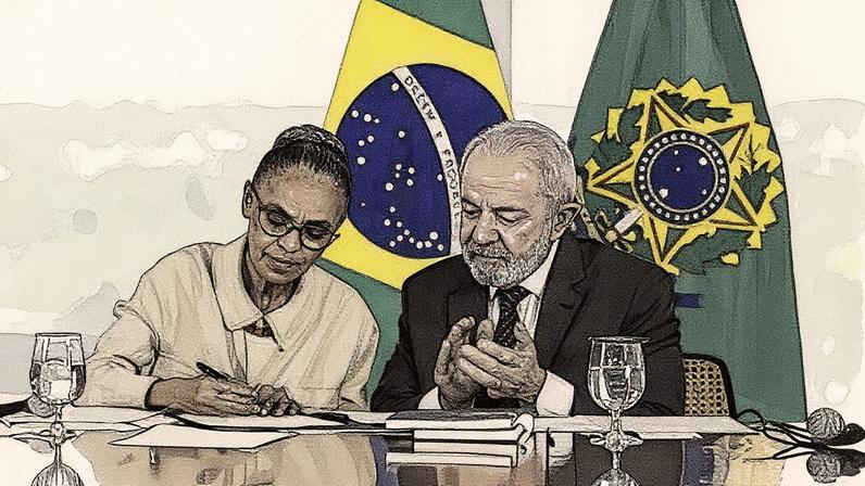 Presidente Lula (PT) e Marina Silva, ministra do Meio Ambiente. (Foto: Ricardo Stuckert/PR)