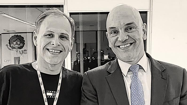 Eduardo Tagliafero e o ministro Alexandre de Moraes. (Foto: Reprodução/Instagram)