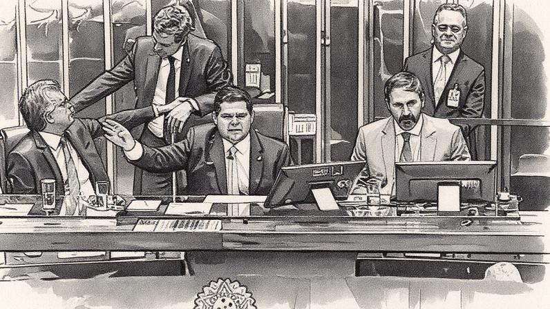 Alcolumbre comanda sessão do Senado Federal. (Foto: Jonas Pereira/Agência Senado)