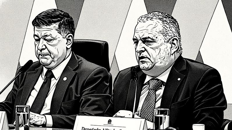 Senador Carlos Viana e deputado Alfredo Gaspar durante a CPMI do INSS (Foto: Reprodução)