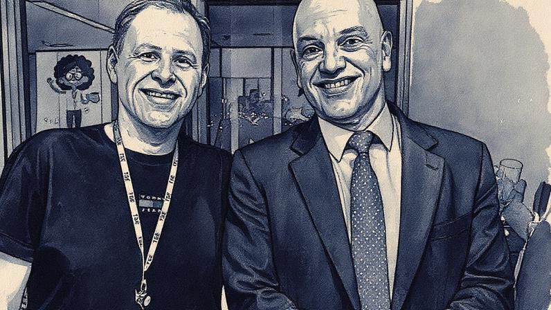 Eduardo Tagliaferro e Alexandre de Moraes (Foto: Reprodução)