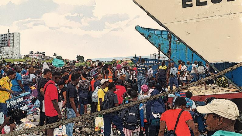 Habitantes da ilha de Annobón, em uma imagem cedida sem datar. (Foto: Reprodução)