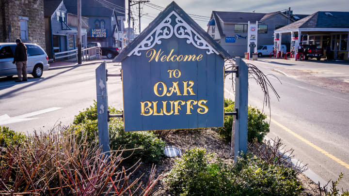 Placa no Aeroporto de Martha's Vineyard, Massachusetts (Foto: Cindygoff | Istock | Getty Images)