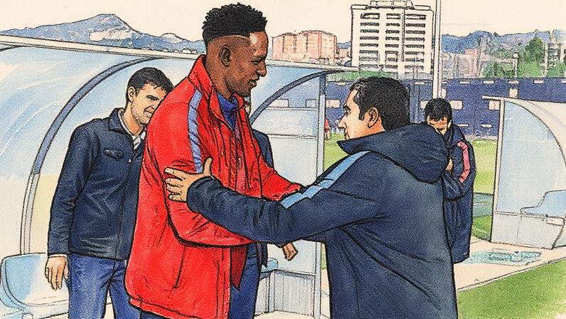 Yerry Mina no Barcelona (Foto: Reprodução/X)