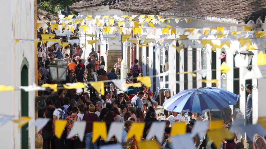 Centro Histórico de Paraty no segundo dia da Flip 2025 — Foto: Márcia Foletto