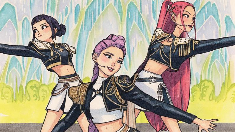 "Golden," do HUNTR/X, do filme de sucesso 'KPop Demon Hunters', completa cinco semanas em primeiro lugar. (Foto: Reprodução)