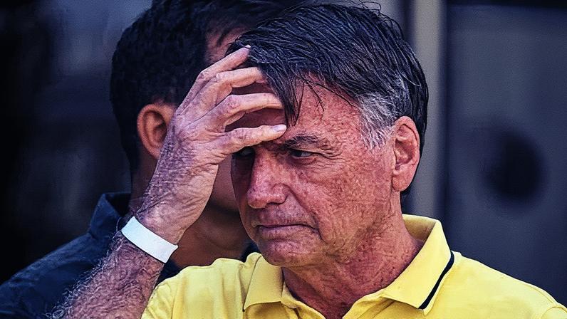 Ex-presidente Jair Bolsonaro após exames (Foto: Reprodução)