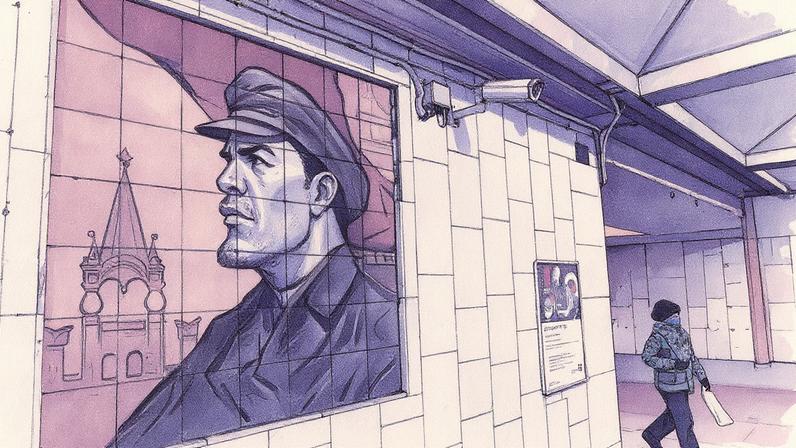 Câmera de vigilância em um metrô de Moscou. (Foto: NATALIA KOLESNIKOVA/AFP)