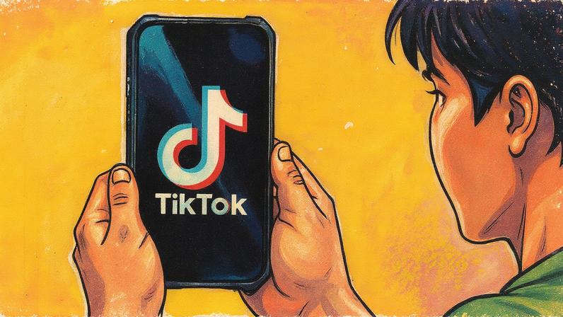 Criança segura um celular na mão (Foto: Reprodução)