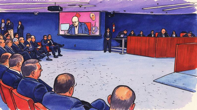 Primeira Turma do Supremo Tribunal Federal julga denúncia contra Jair Bolsonaro e outros sete acusados, nesta terça-feira (25) (Foto: Antonio Augusto / STF)