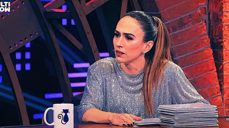 A apresentadora Tatá Werneck no 'Lady Night', do Multishow (Foto: Multishow/Reprodução)