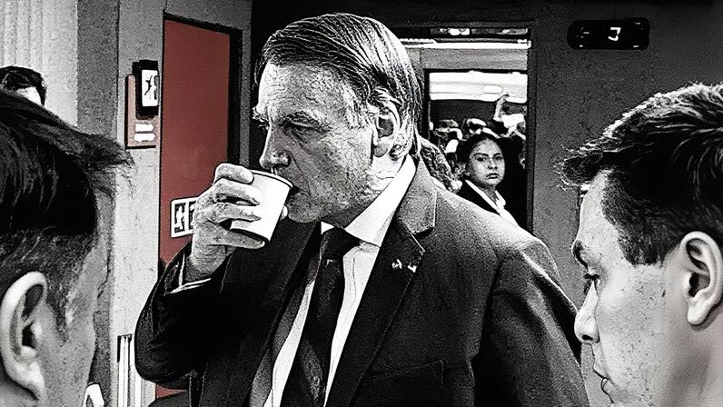 O ex-presidente Jair Bolsonaro em semana de interrogatório no STF. (Foto: Evaristo Sá/AFP)