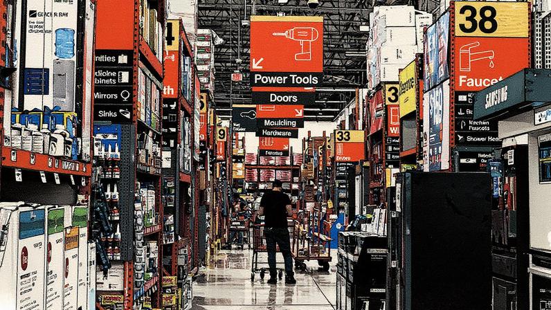 Interior de uma loja da Home Depot em Los Angeles. (Foto: ALLISON DINNER (EFE))