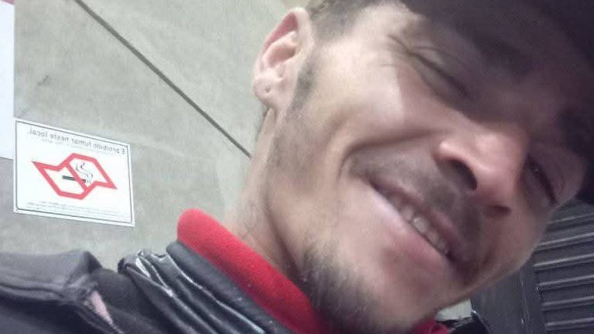 Morador de rua Jeferson de Sousa Santos, 23, em março de 2024; ele foi morto por policiais militares no Brás, na região central de São Paulo (Foto: Leitor)