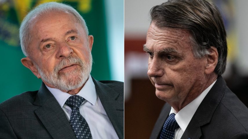 Presidente Lula (PT) e ex-presidente Jair Bolsonaro (PL) — Foto: Brenno Carvalho/Agência O Globo