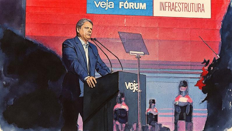Governador de São Paulo, Tarcísio de Freitas (Foto: Flavio Santana/VEJA)