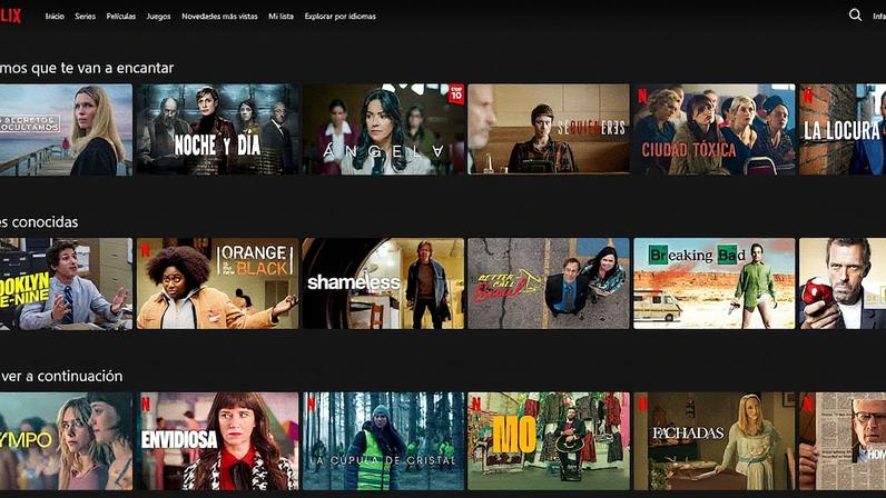 Página inicial da Netflix com recomendações de filmes e séries (Foto: Reprodução)