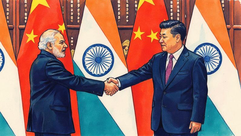 O Primeiro-Ministro indiano Narendra Modi cumprimenta o Presidente chinês Xi Jinping na Casa de Hóspedes do Lago Oeste em Hangzhou, China, em 4 de setembro de 2016. (Foto: Wang Zhou - Pool/Getty Images)