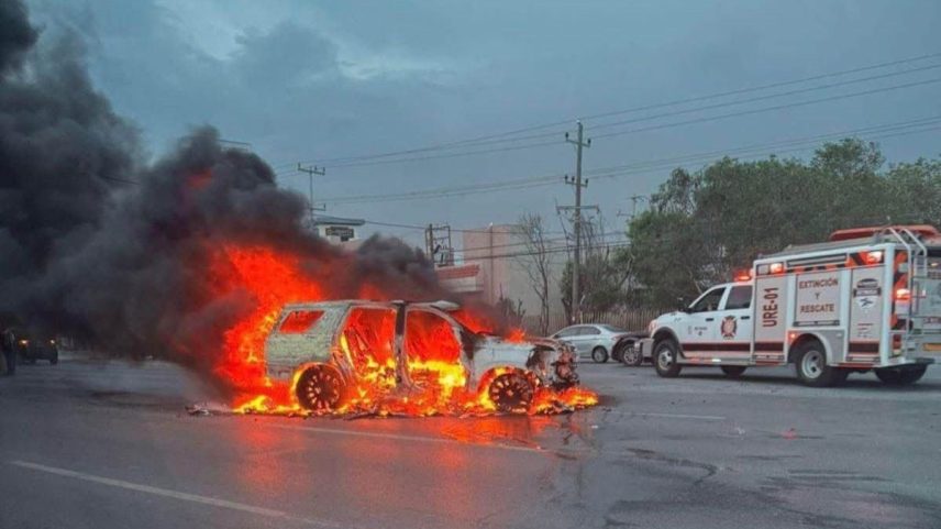 Camioneta de Ernesto Vázquez, em Tamaulipas, no dia 4 de agosto. (Foto: Cuartoscuro)