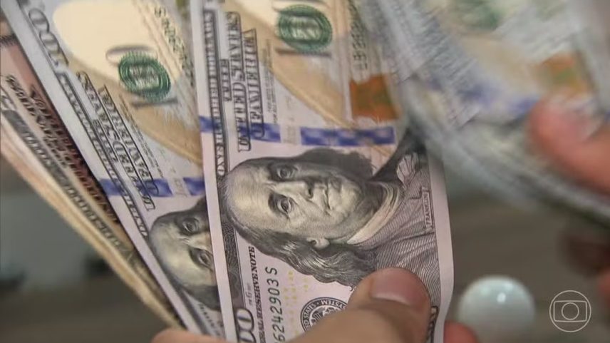Nota de dólar (Foto: Reprodução / TV Globo)