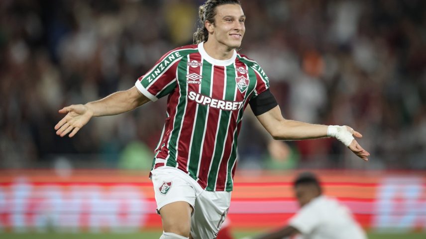 Canobbio encerra seca de oito jogos e faz o gol do Fluminense no empate com o Internacional (Foto: MARCELO GONÇALVES / FLUMINENSE F.C.)