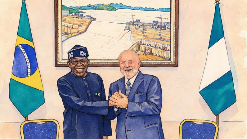 Presidente da República, Luiz Inácio Lula da Silva, durante encontro com o Presidente da República Federal da Nigéria, Bola Tinubu (Foto: Ricardo Stuckert / PR)